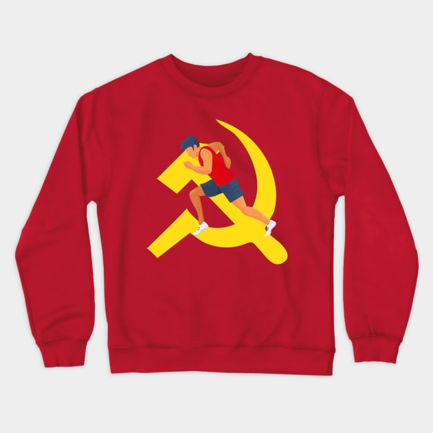 Hammer and sickle as a proletarian solidarity symbol Crewneck Sweatshirt by tatadonets